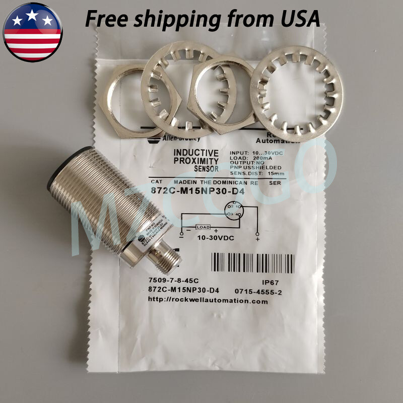 872CM15NP30D4 Proximity Sensor Switch For Allen Bradley 872C-M15NP30-D4 10-30VDC