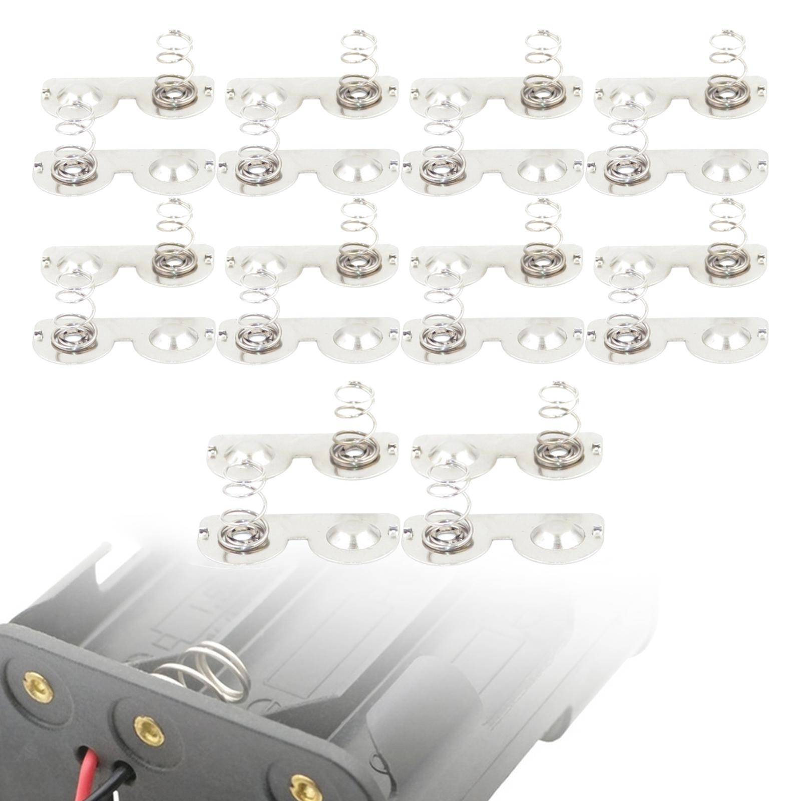 20Pcs AA Battery Spring Replacement Metal Contacts Plates for Battery Case