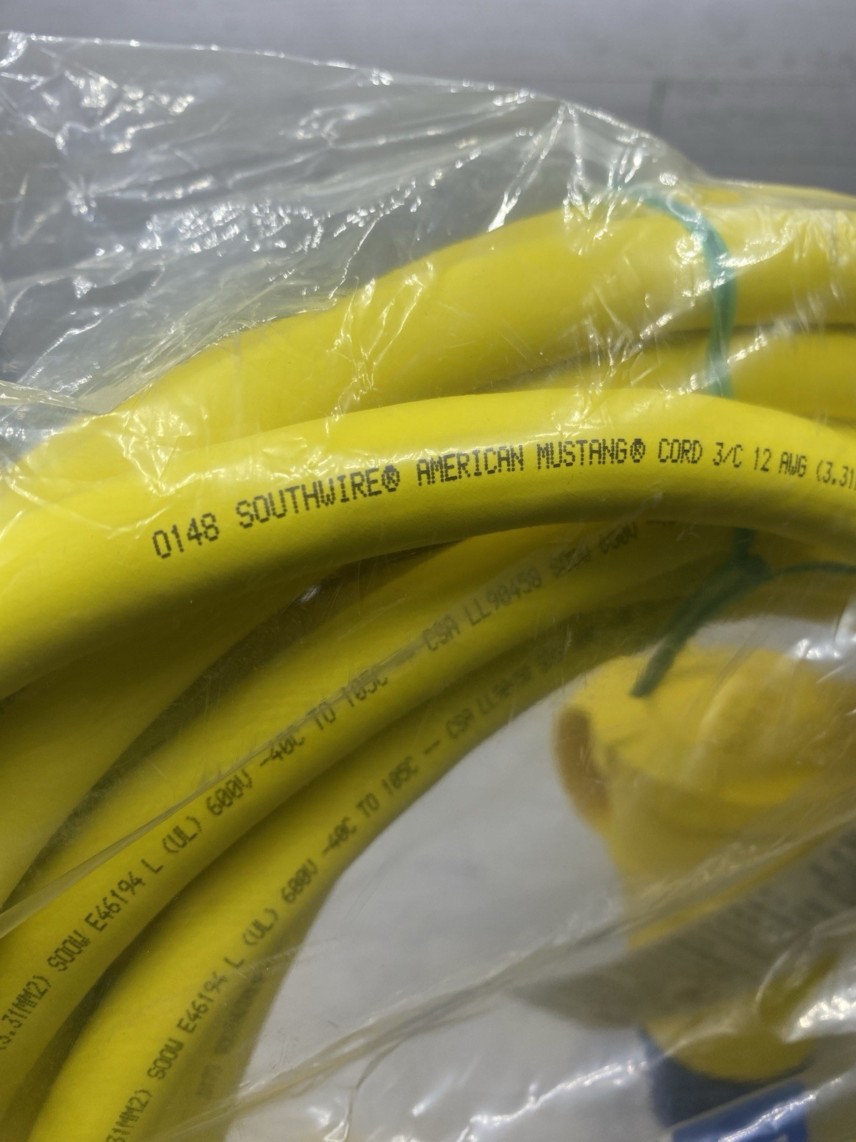 Ericson 2310PW6P123B Cord set IP69K WATERTIGHT 12/3 SOW 50FT L5-20P L5-20C NEW