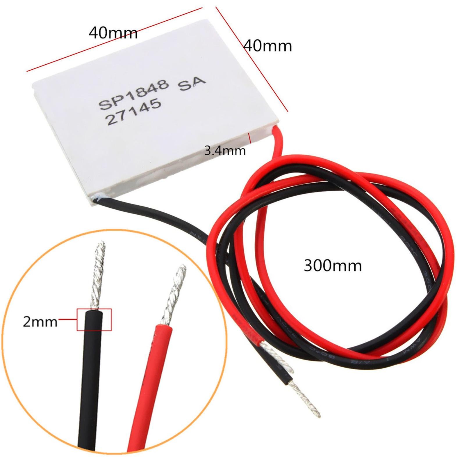 10x Thermoelectric Power Generator Peltier TEG Chip Module High Temperature 150℃