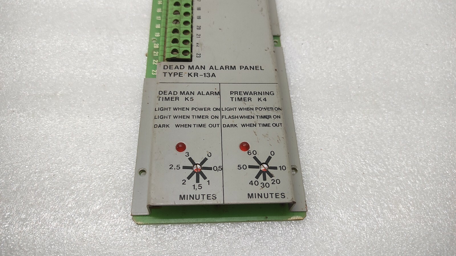 AUTRONICA KR-13A DEAD MAN ALARM PANEL KR-13A