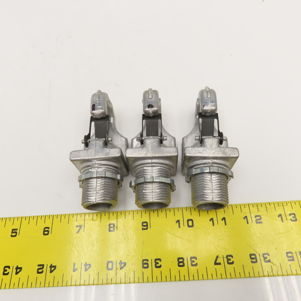 3/4″ HID Fixture Hanger Safety Hook Cast Aluminum Lot Of 3