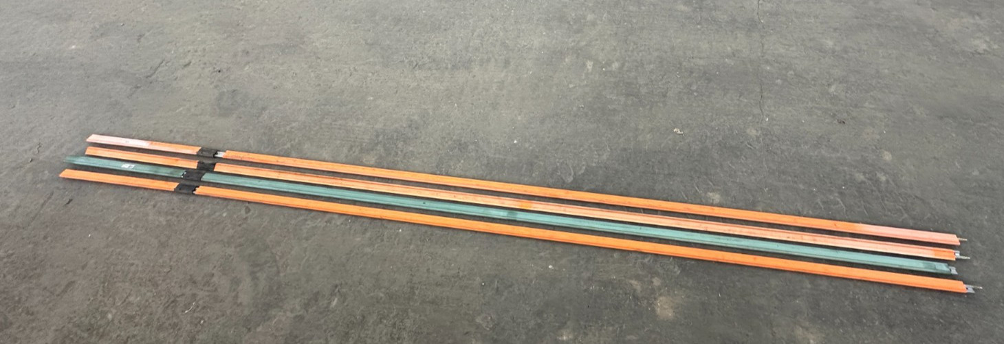 DUCT-O-WIRE FE-758-2 CONDUCTOR BAR ASSEMBLY OAL-12 FT. SECTIONS (LOT OF 4)
