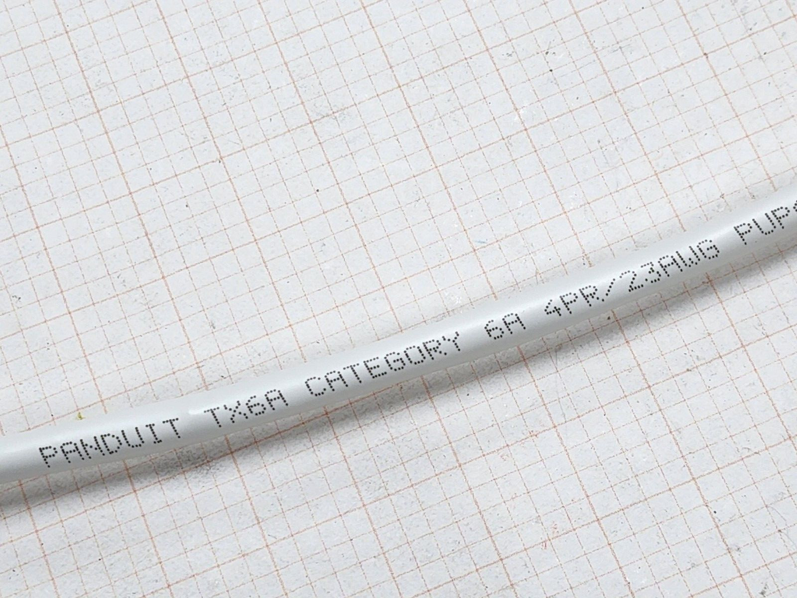 Panduit PUP6AHD04WH-G 23/4P Cat6A Vari-MaTriX HD Network Cable Plenum White/50ft