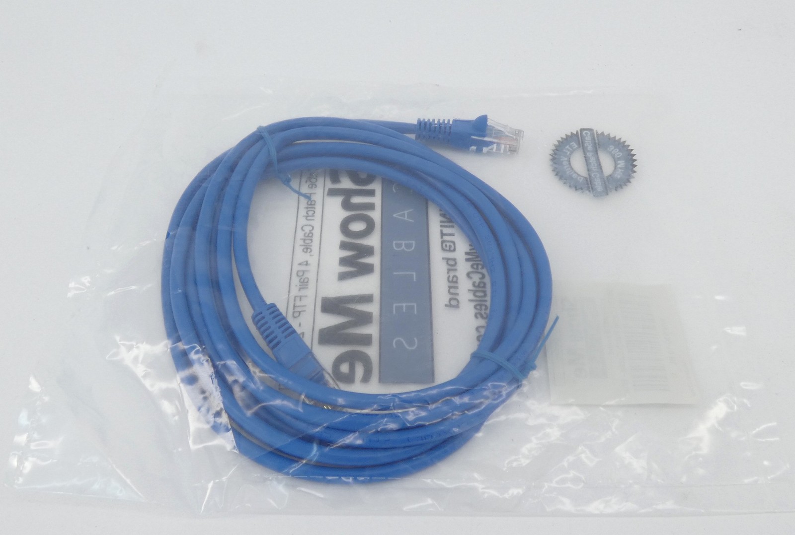 Show Me Cables 530-10 BL Cat5e Blue Patch Cable 10′ – NEW Surplus!