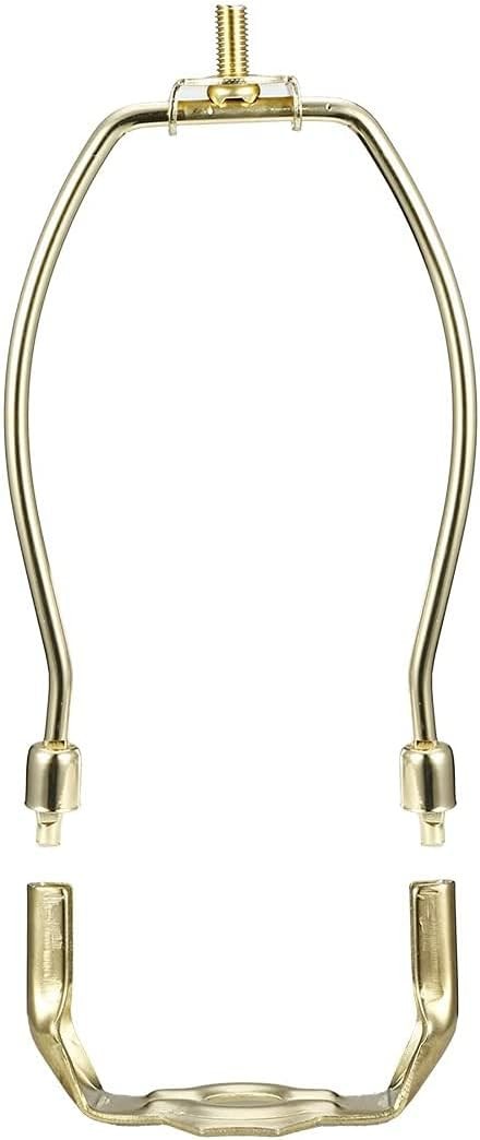 Polished Brass 6 Inch Detachable Lamp Harp Holder Size: 6 inch (Brass)