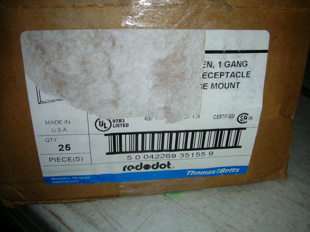 RED DOT CCSSO WR74-C WEATHERPROOF STAY OPEN SINGLE RECEPTACLE COVER NEW!!