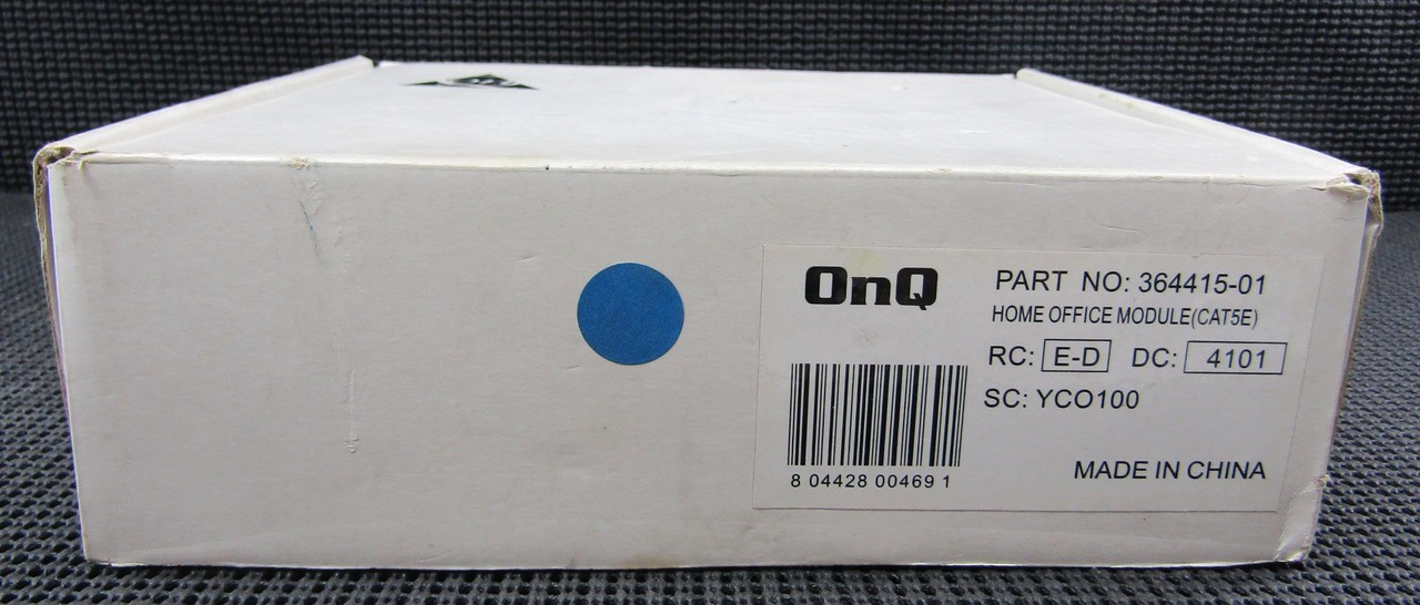 ONQ 364415-01 CAT5E ED-D 4101 YCO100 HOME OFFICE MODULE – NEW IN BOX