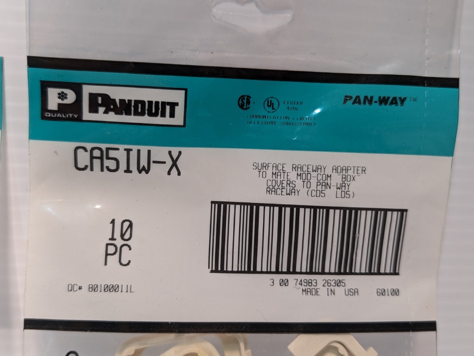 Lot of Panduit items: boxes, connectors, hangers, etc. as pictured plus more