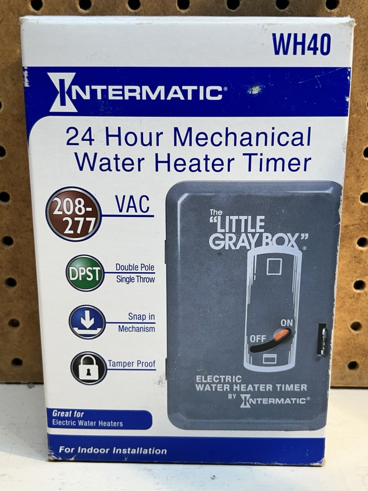 WH40-GRAY INTERMATIC INC WATER HTR TIMER DPST 40AMP 120-277