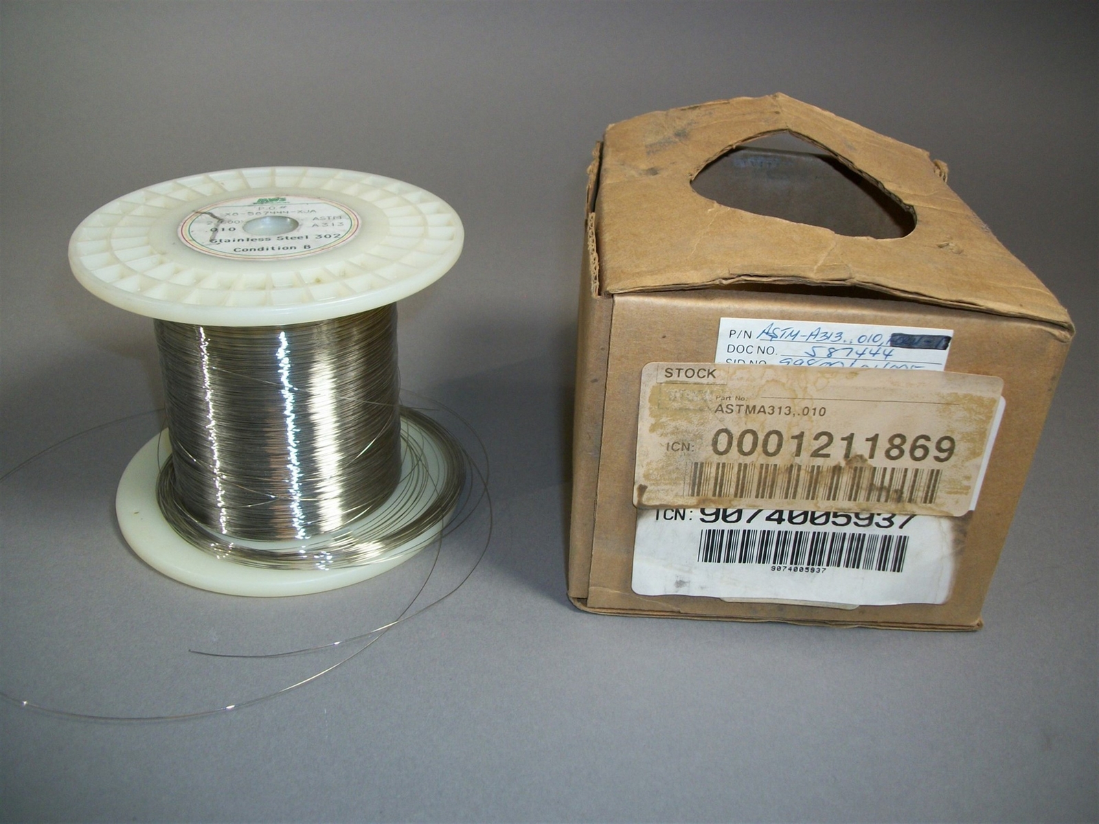 MWS 1000+ ft Stainless Steel 302 .10 Wire 1000+ft ASTM A313 Condition B – NEW
