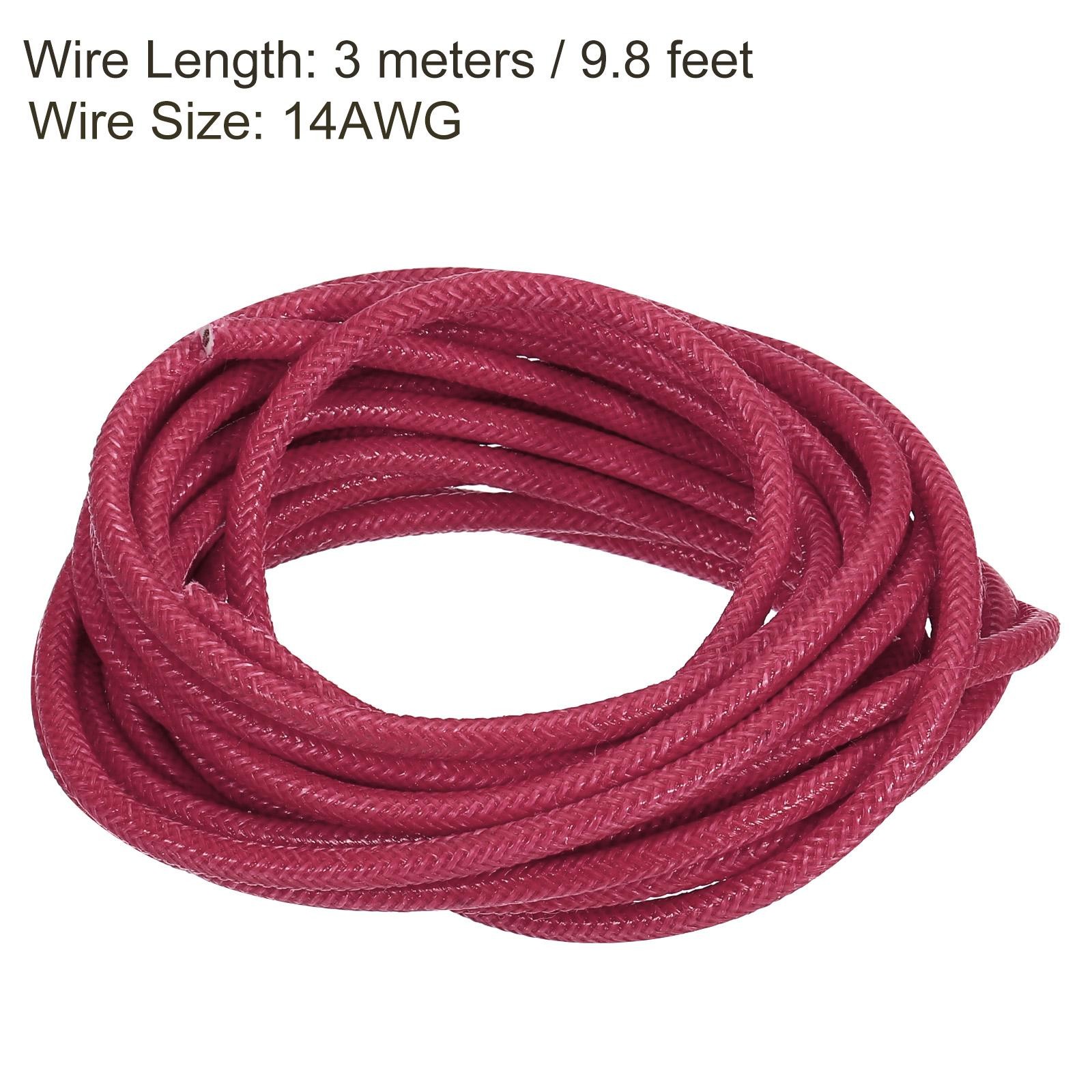 9.8ft 14AWG Electronic Wire High Temperature Electrical Silicone Cable Red