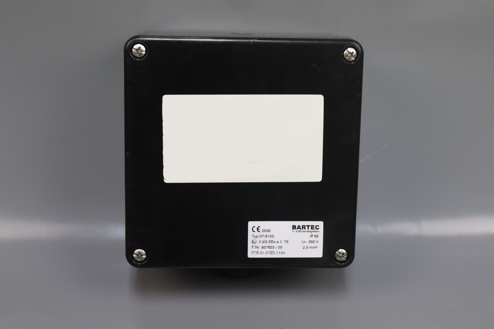 Bartec 07-5103 075103 Terminal Box 550V IP 65 00040399 Unused