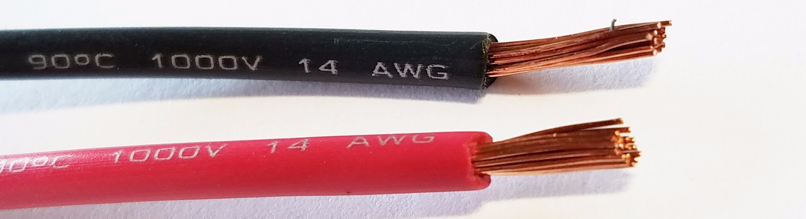 14 GAUGE WIRE RED & BLACK 50 FT EACH PRIMARY AWG STRANDED COPPER POWER REMOTE