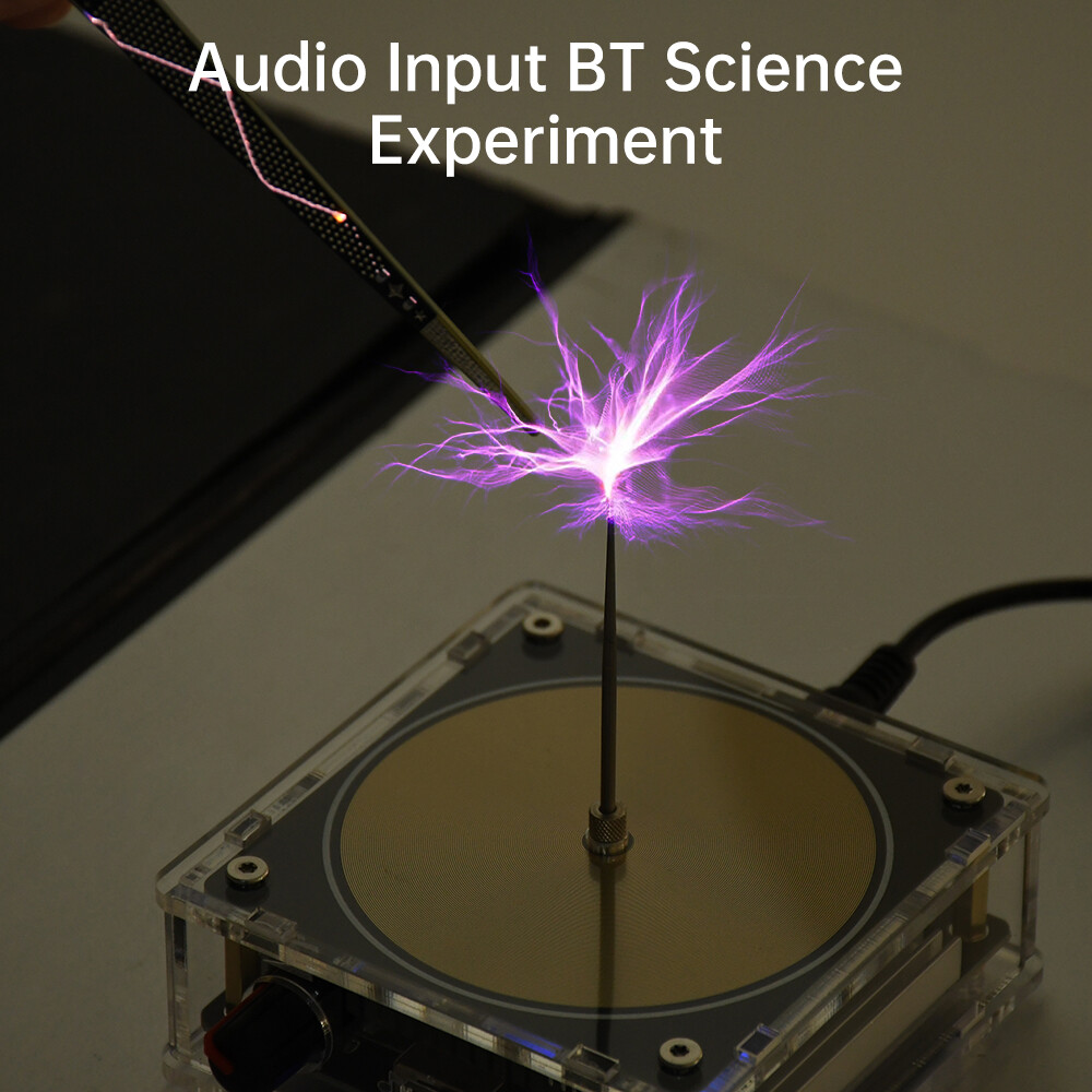 110-220V Bluetooth Music Tesla Coil Arc Generator Artificial Lightning Touchable