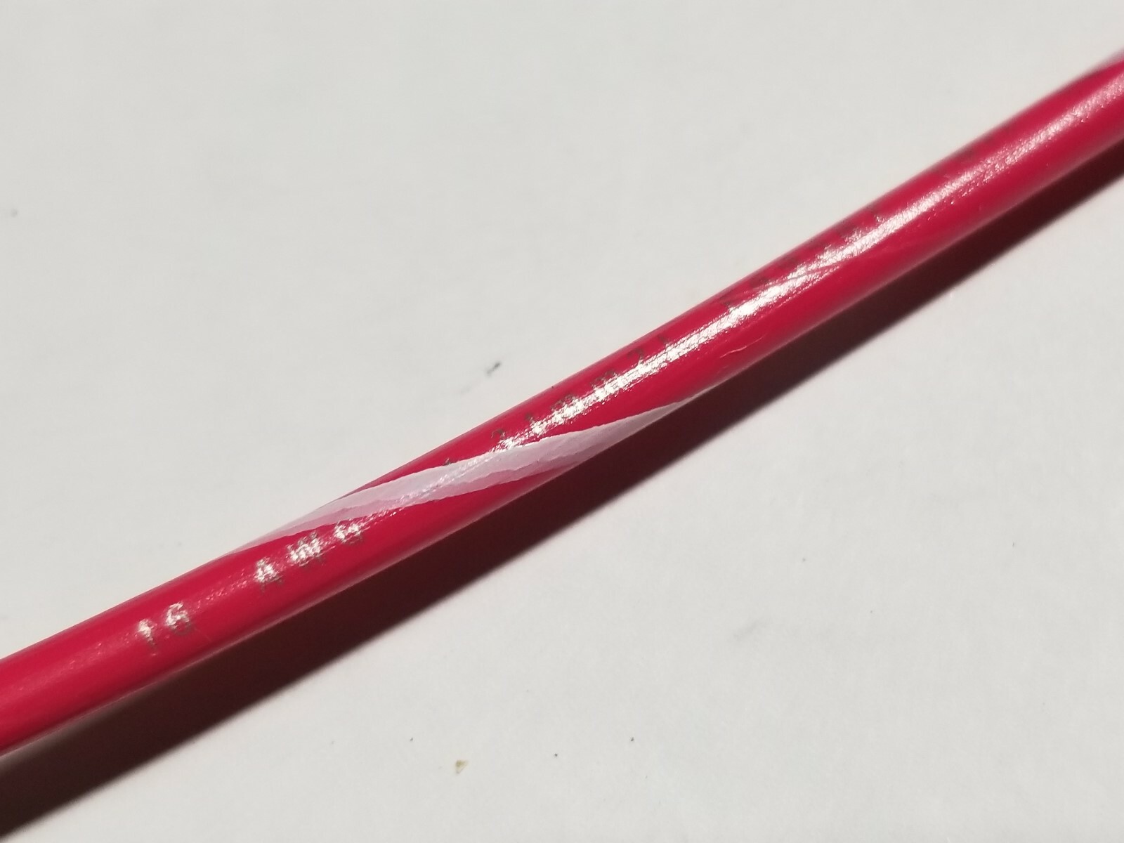 Southwire/Copperfield #16awg Boat Cable Hook-Up Wire Red/White Stripe /100ft