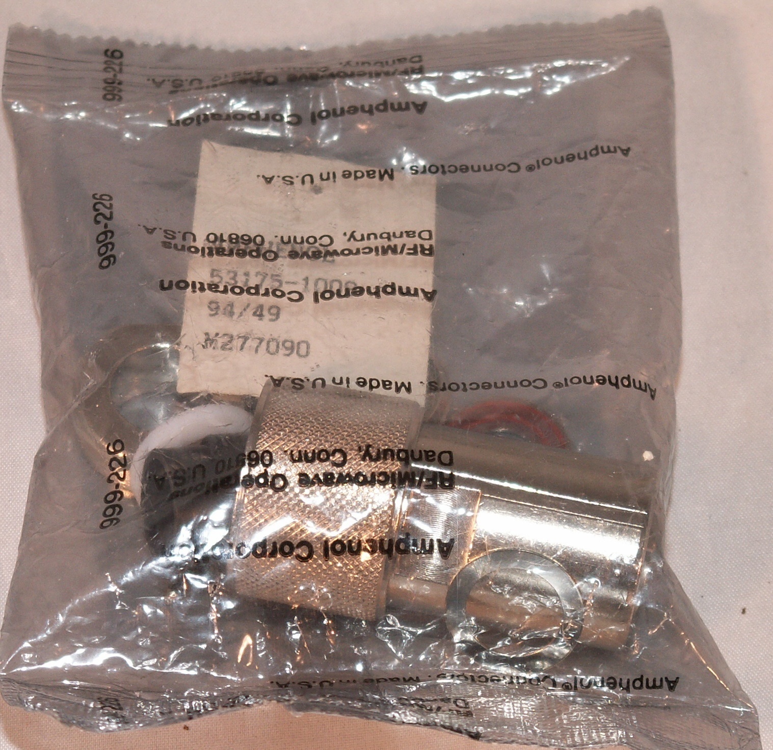 Amphenol 53175 1009 50 Ohm Triax Male Connector New