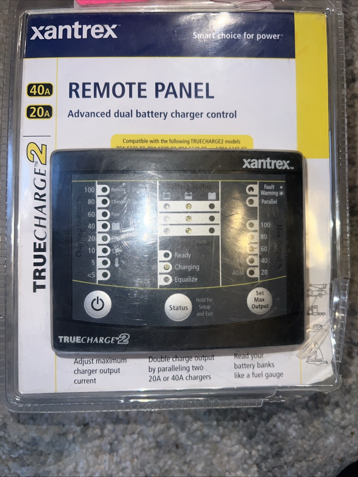 NEW Xantrex 808-8040-01 TrueCharge 2 Remote Panel Monitoring & Control