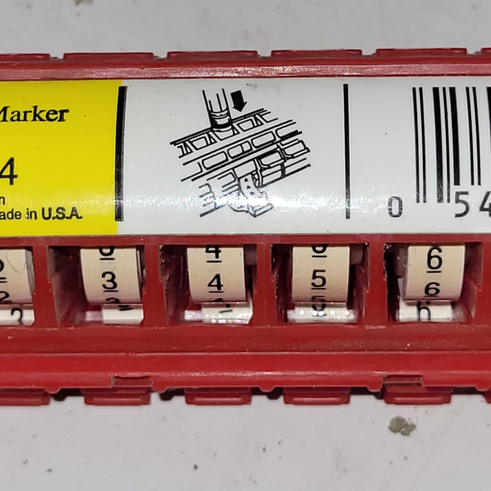 3M Scotch Code STD-0-9 Wire Marker Tape Dispenser 12174