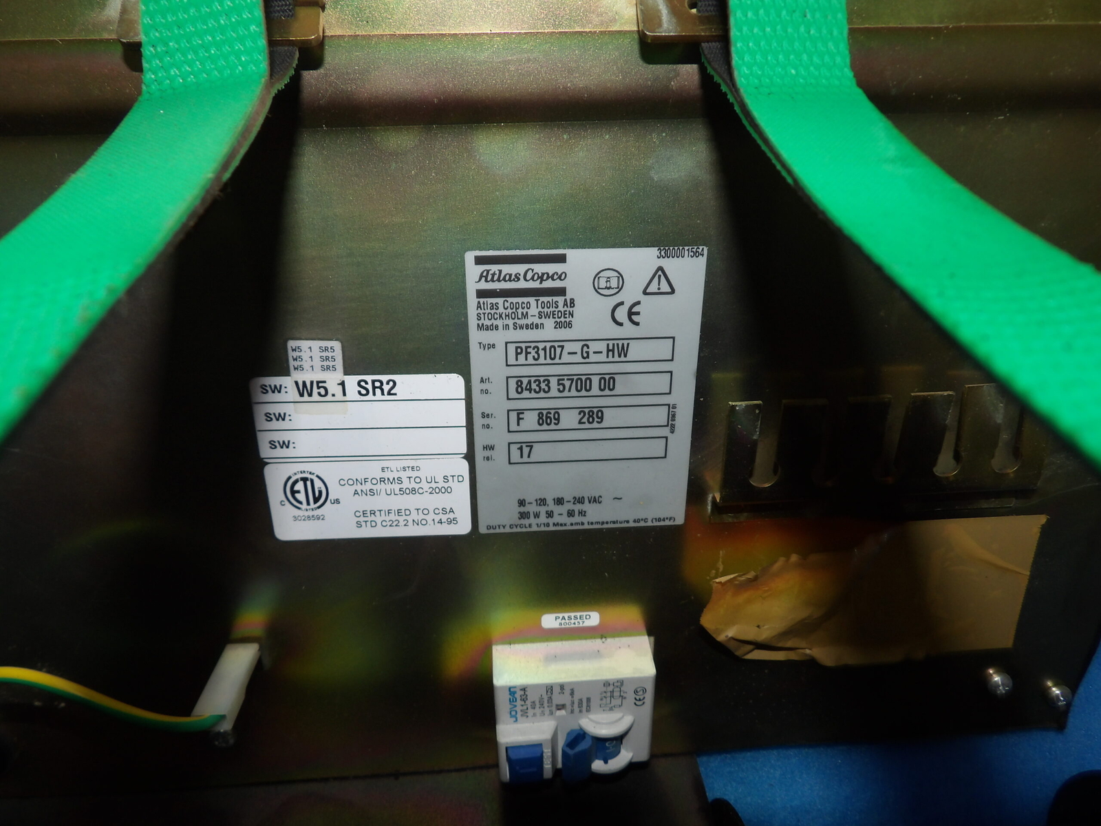 Atlas Copco Tensor 3-7 PF3107-G-HW Nutrunner Controller + 1 Year Warranty