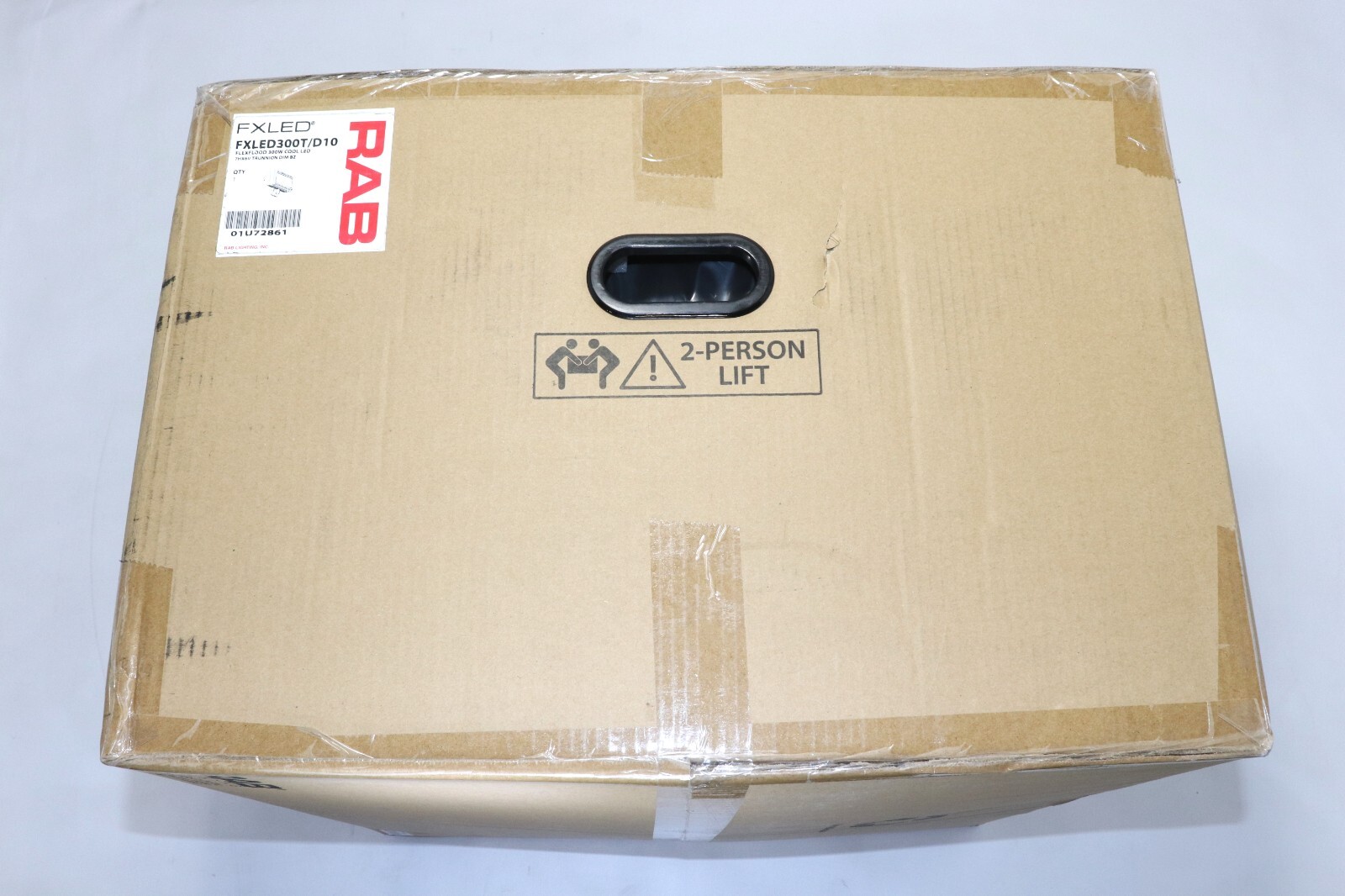 RAB FXLED300T-D10 300W LED FLOOD LIGHT, TRUNNION MT 5K 38,292LUM 0-10 DIM BRONZE