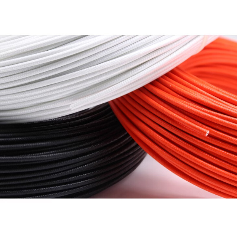 0.3mm²-6mm² High Temp 250℃ Braided Fiber Glass Silicone Wire Tinned Copper Cable