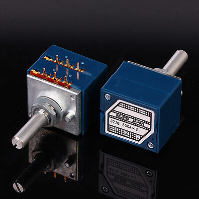 1Pcs Japan ALPS RK27 Duplex HiFi volume potentiometer 6Pins A10K 50K 100K 250K