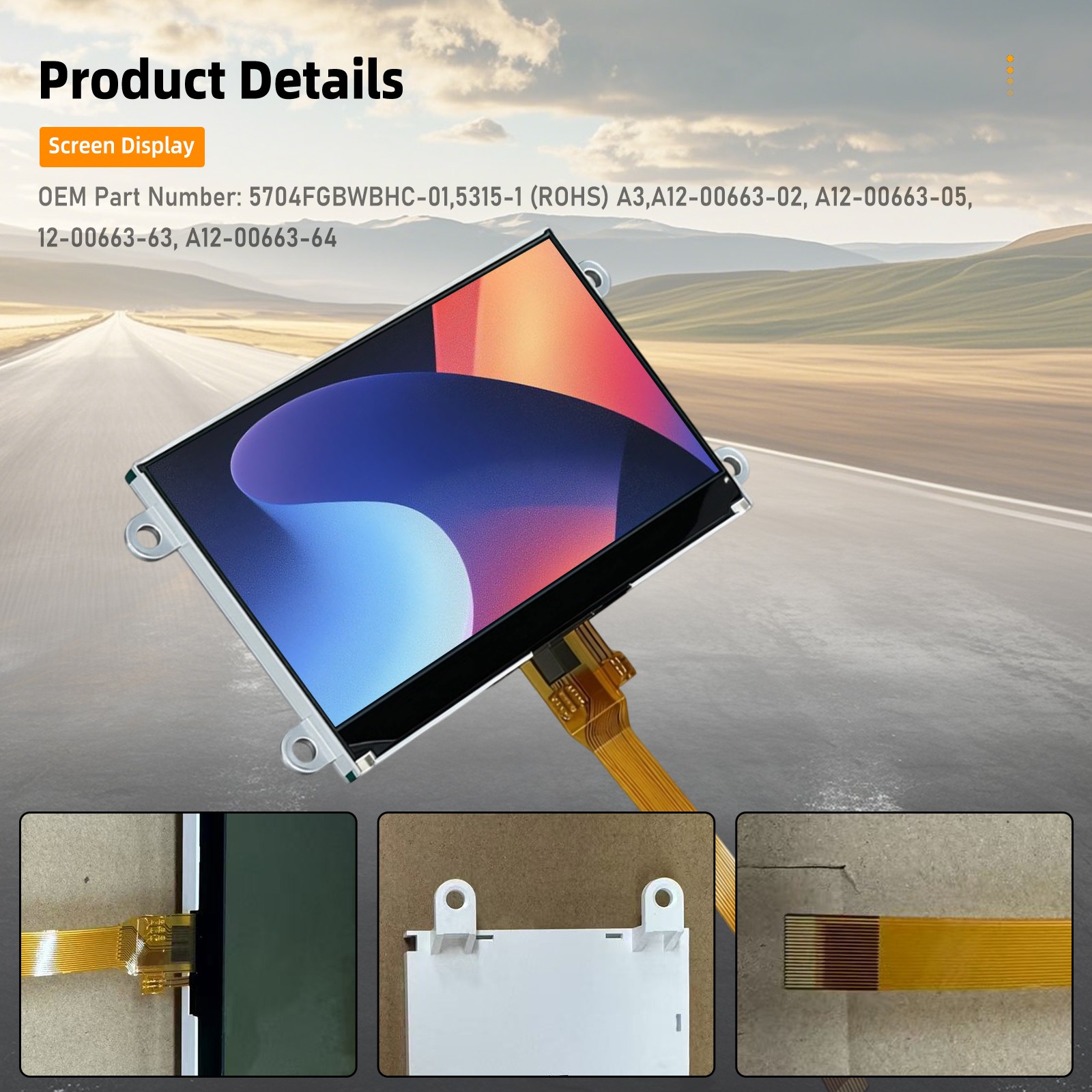 Display for Carrier Transicold X4 7500 7300 X3 2500 Vector 8500 8600 APX Module