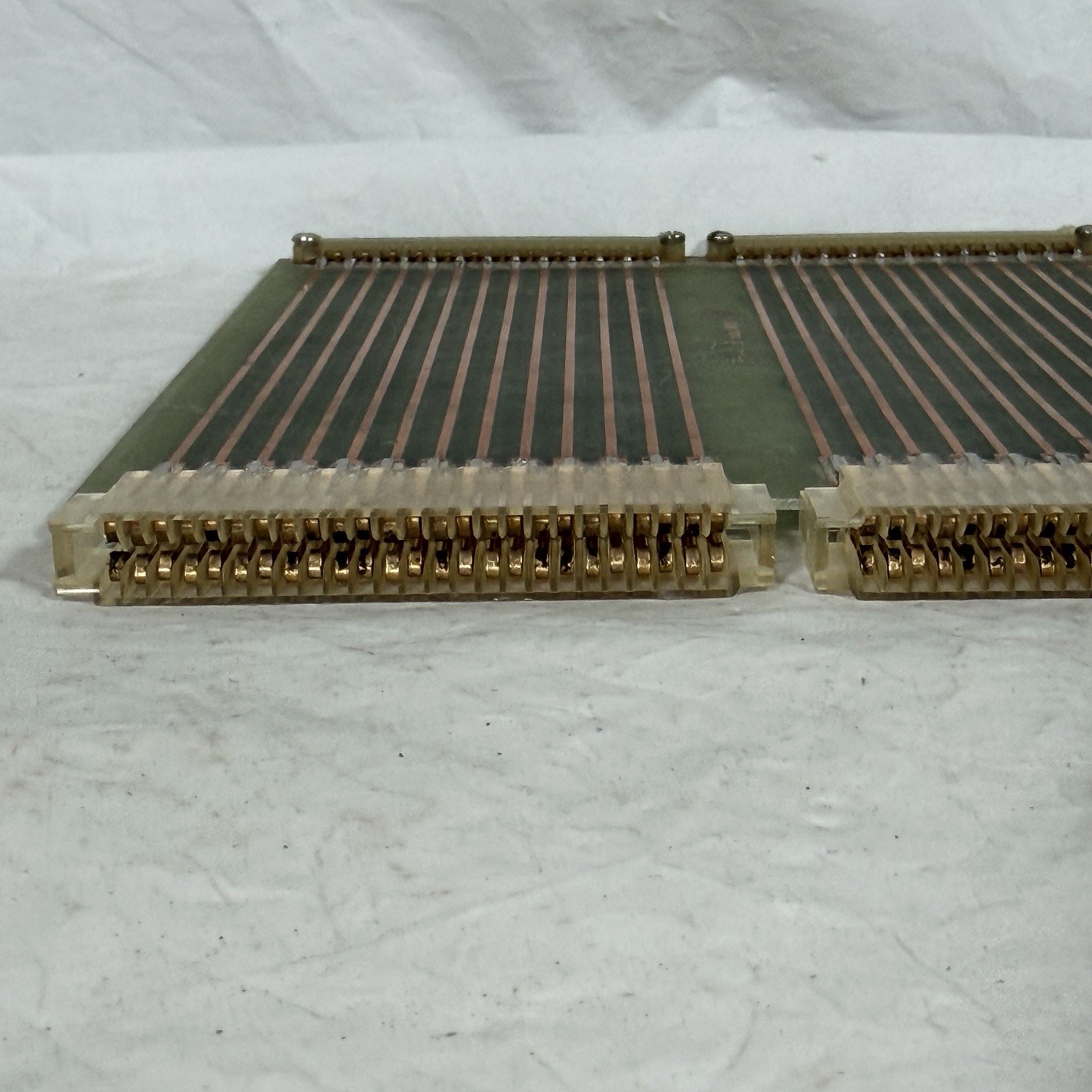 Vintage FUBA PH-41: 6 A 51 Connector Board, Industrial Gold Plated Bus Bar 1011