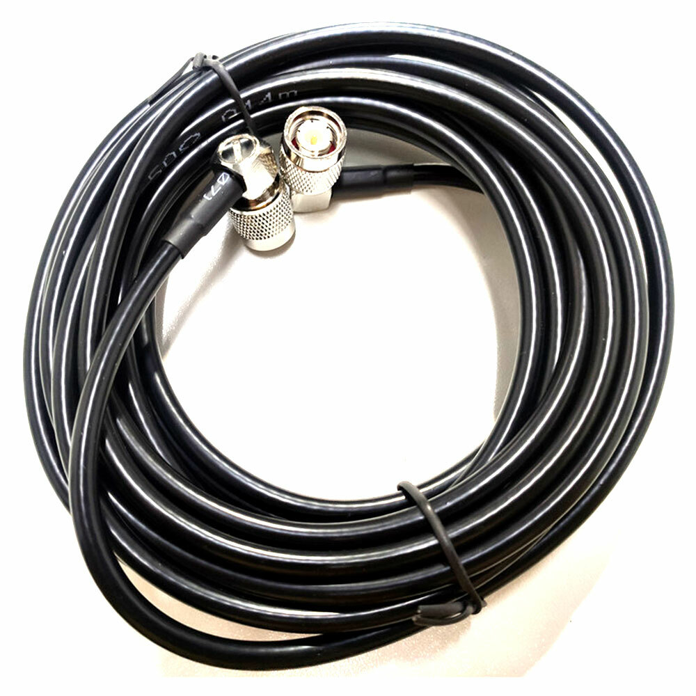 15FT Antenna Cable 90° Ag Fit For Trimble GPS EZ-guide FMX TNC Male to Male