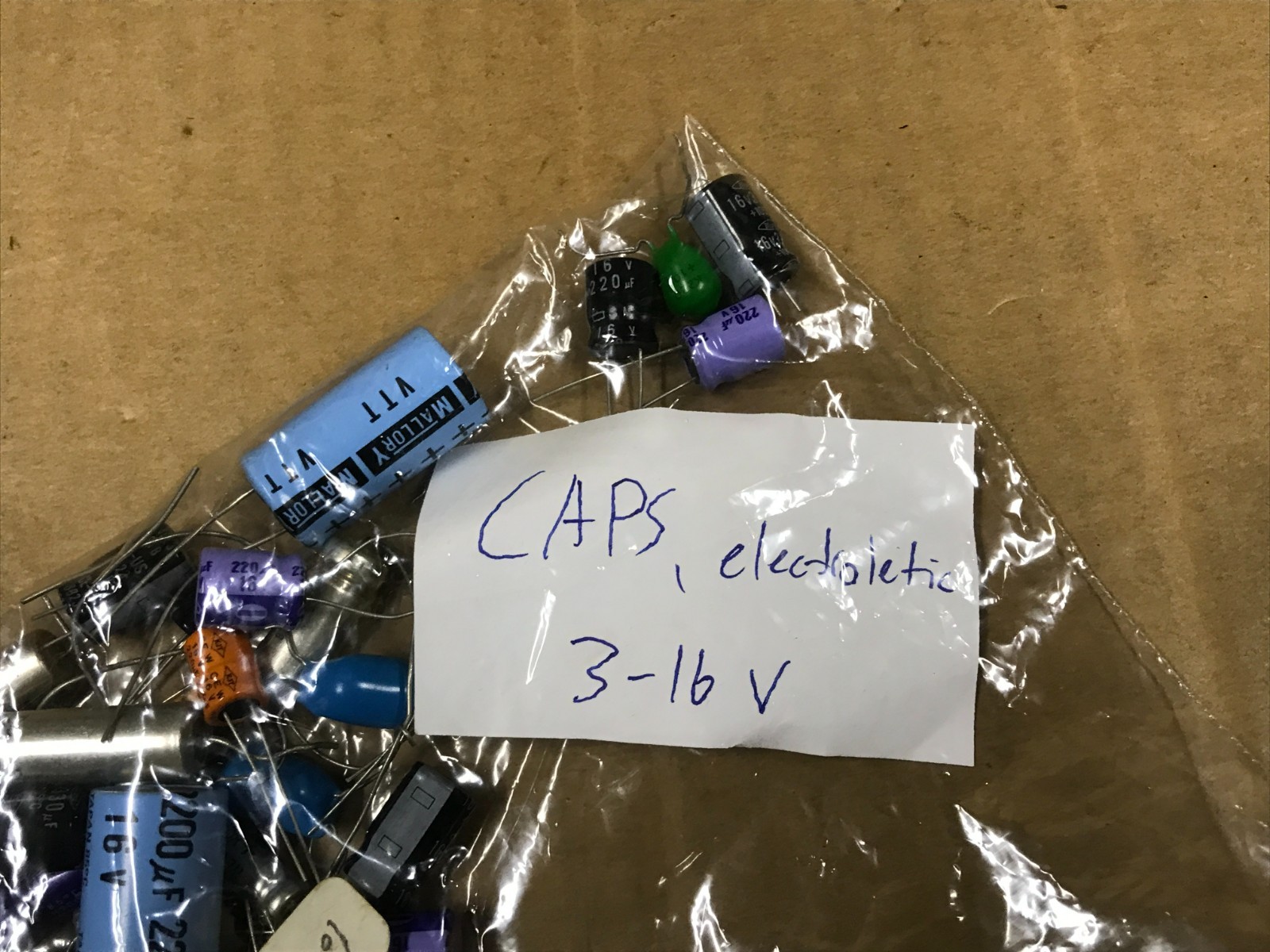 Vintage Lot Of 3-16 Volt Capacitors – (35-40 Pieces In Lot)