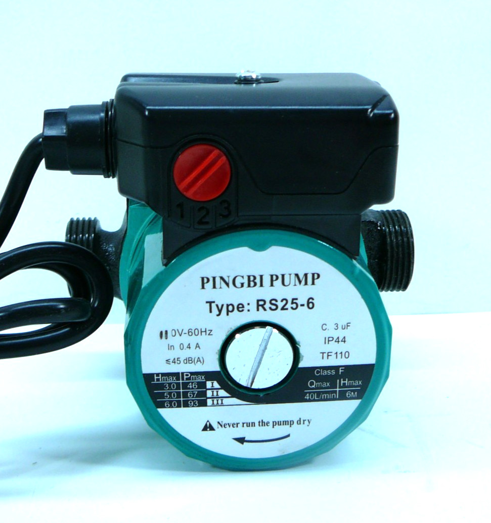 Jishui / Pingbi-RS25/6 Water Circulating Pump Iron pump head-open box-Ships Free