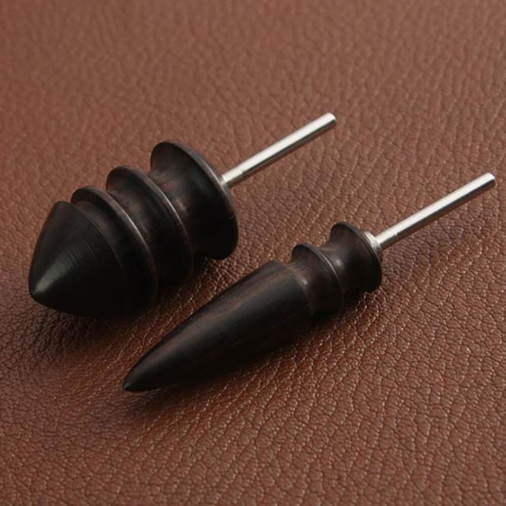 2PCS Pointed Tip Leather Burnisher Electric Polished Head Edge Slicker Tools NEW