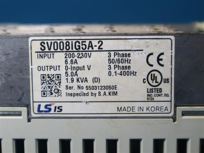 LS SV008IG5A-2 SV008IG5A2 3-Phase Inverter w/ Missing Part Front Cover