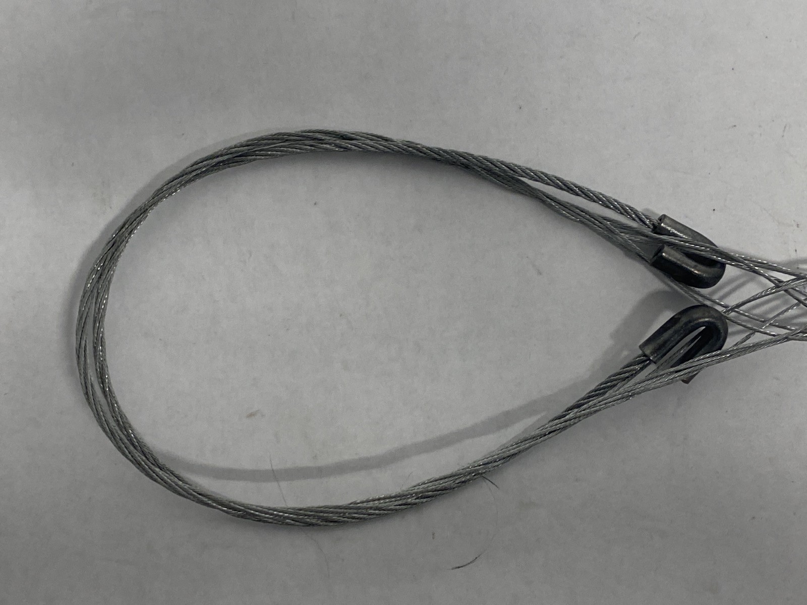 NEW OLD STOCK Unbranded 10” Long 7/8” Diameter 2 Hook Eyes Steel Mesh Cord Grip