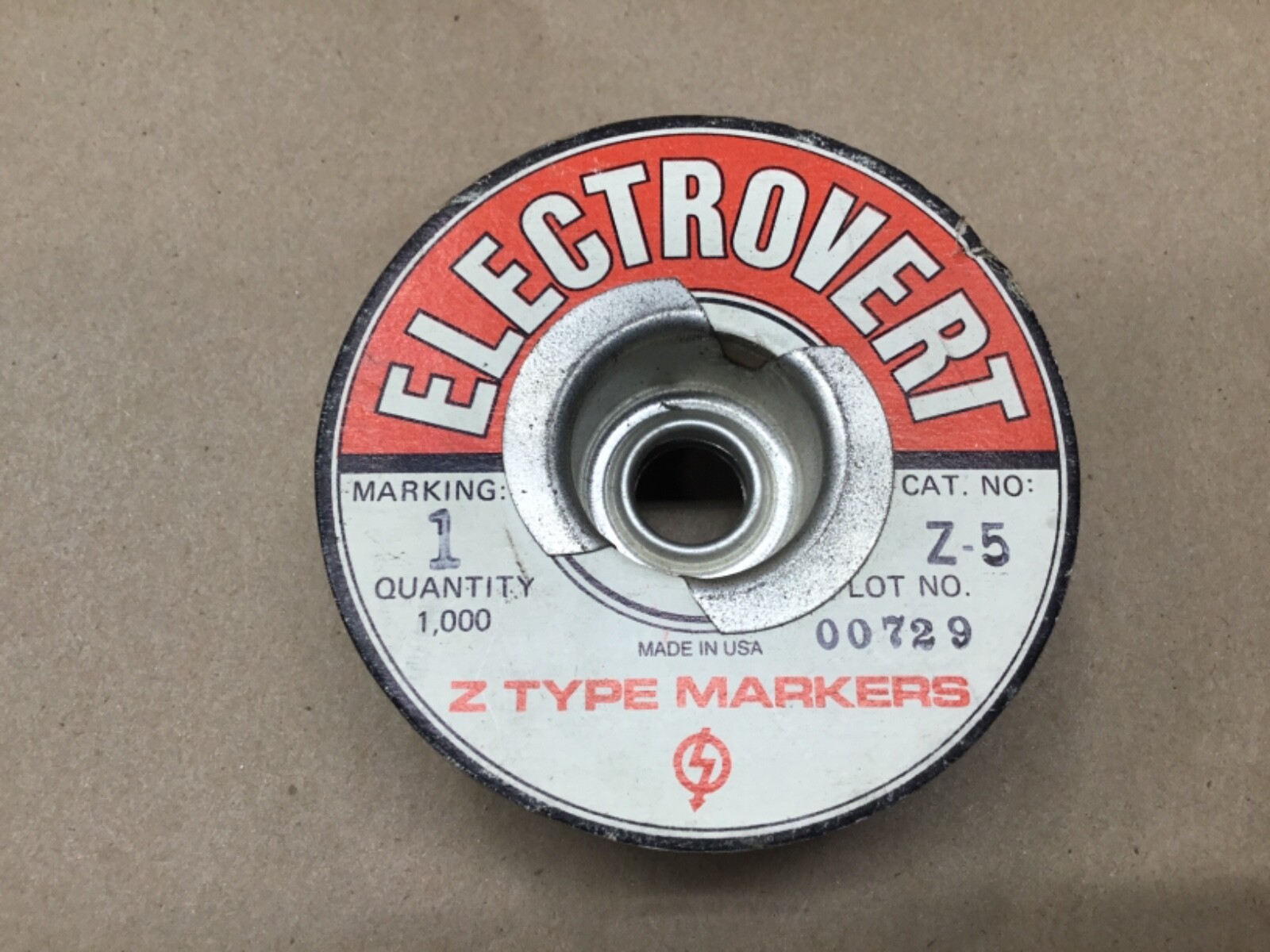 ELECTROVERT Z-5 Z TYPE MARKERS MARKING 1 1000 Count #21C22
