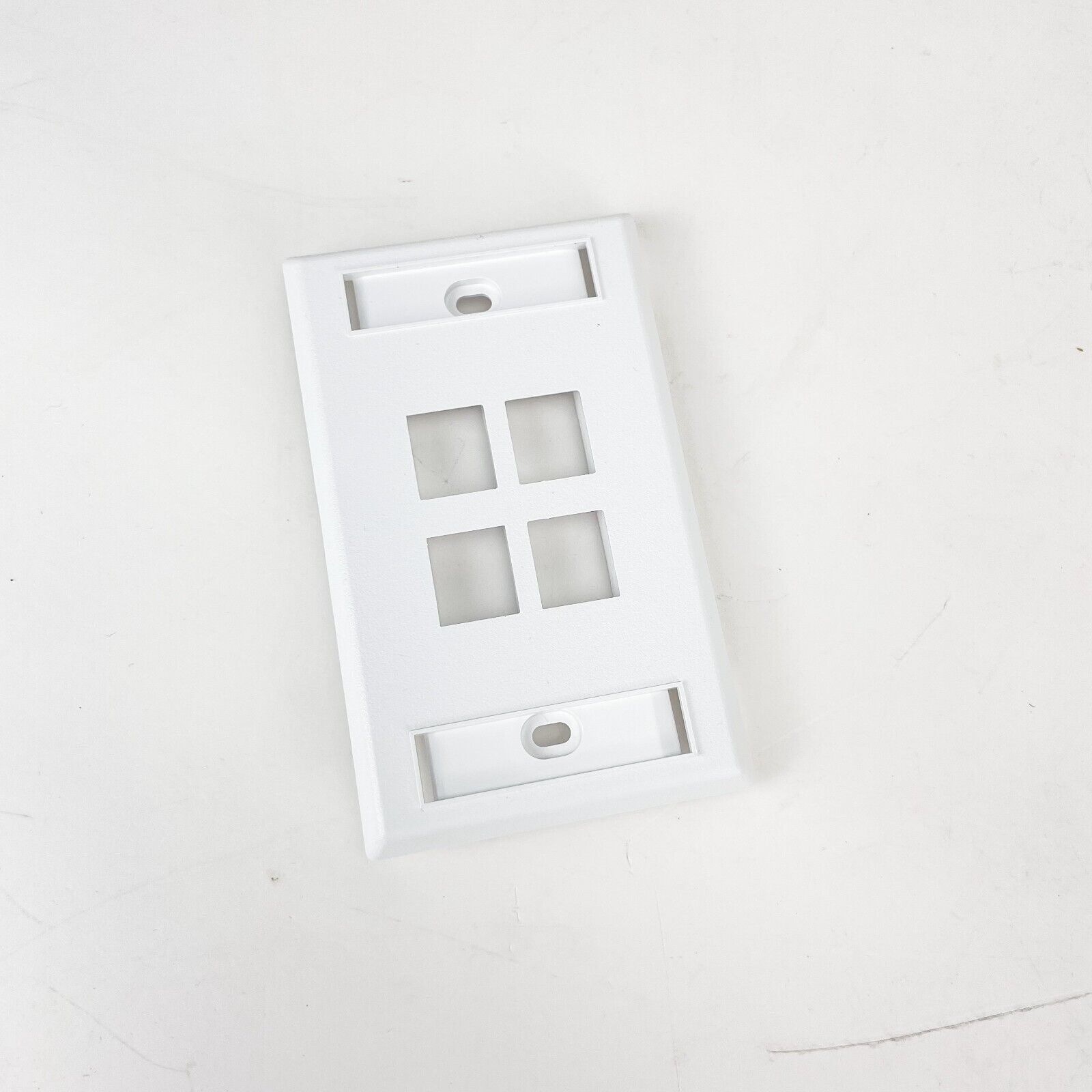 Ortronics OR-KSFP4-88 Single Gang Plastic Faceplate 4 Hole White Lot of 20 NEW