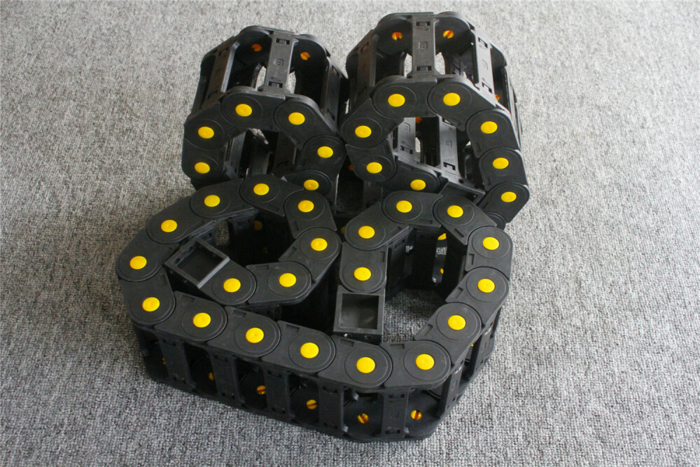 2PCS Nylon Drag Chain Cable Management Wire Carrier R28/38/55 Für 1M 2M CNC