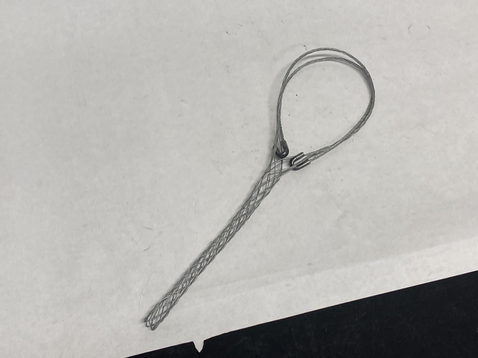 NEW OLD STOCK Unbranded 10” Long 7/8” Diameter 2 Hook Eyes Steel Mesh Cord Grip