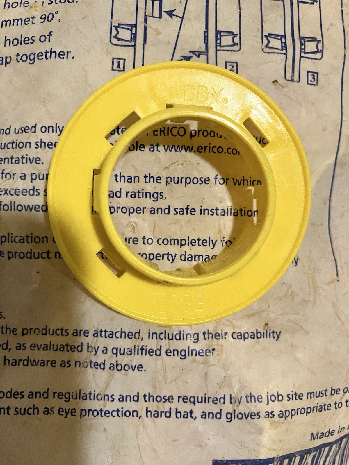 CADDY EASY SNAP GROMMET ESG1 ERICO 125 Plus Count New,Combined 2 Open Bags.