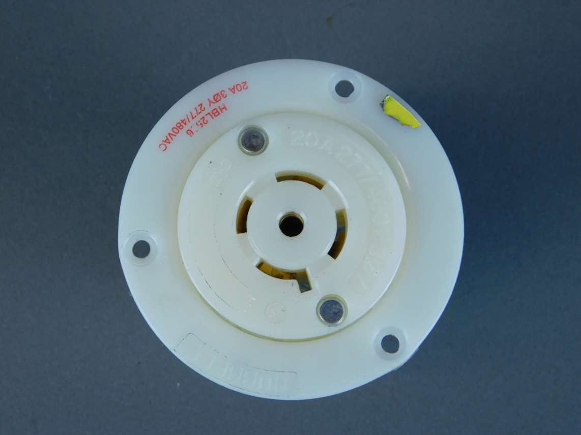 Hubbell HBL2526, Power Entry Connector 20A 4P 5W
