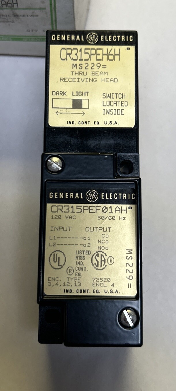 GENERAL ELECTRIC,CR315PE001A6H,PHOTOELECTRIC RECEIVER NEW
