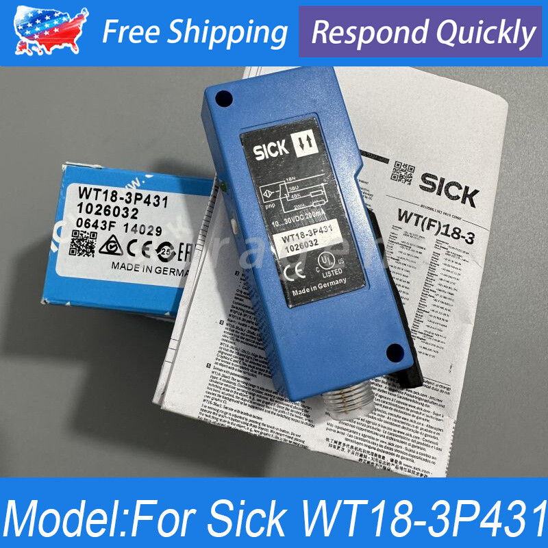 For Sick WT18-3P431 WT183P431 1026032 Photoelectric Sensor Switch 10-30VDC PNP