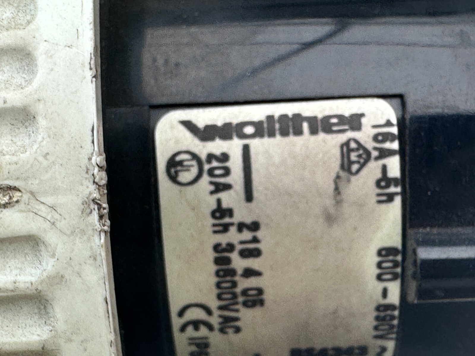 Walther Electric 218405 Pin and Sleeve Plug 20A 4 Wire 3ø 600 VAC – (Lot of 2)