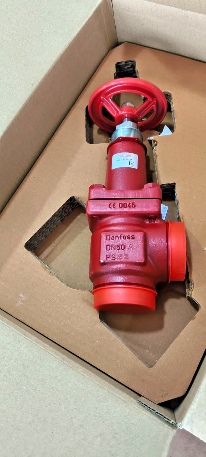 1PC- Danfoss 148B5720 Shut-off valve, SVA-S 50, Max. Working Pressure 52bar- NEW