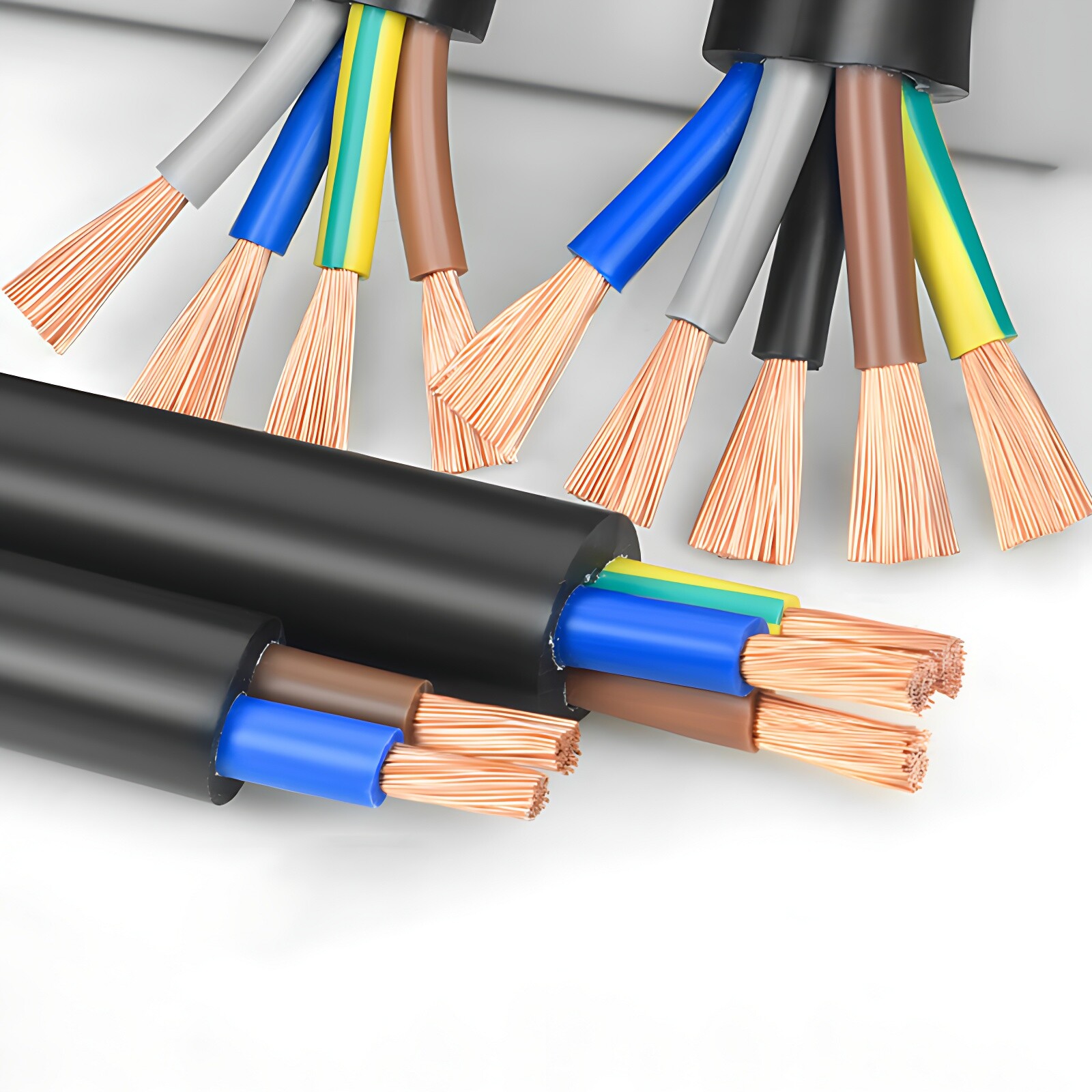 Automotive 12V 24V Stranded 2/3/4/5/7/8 Core Thin Wall Auto Cable Wire Round
