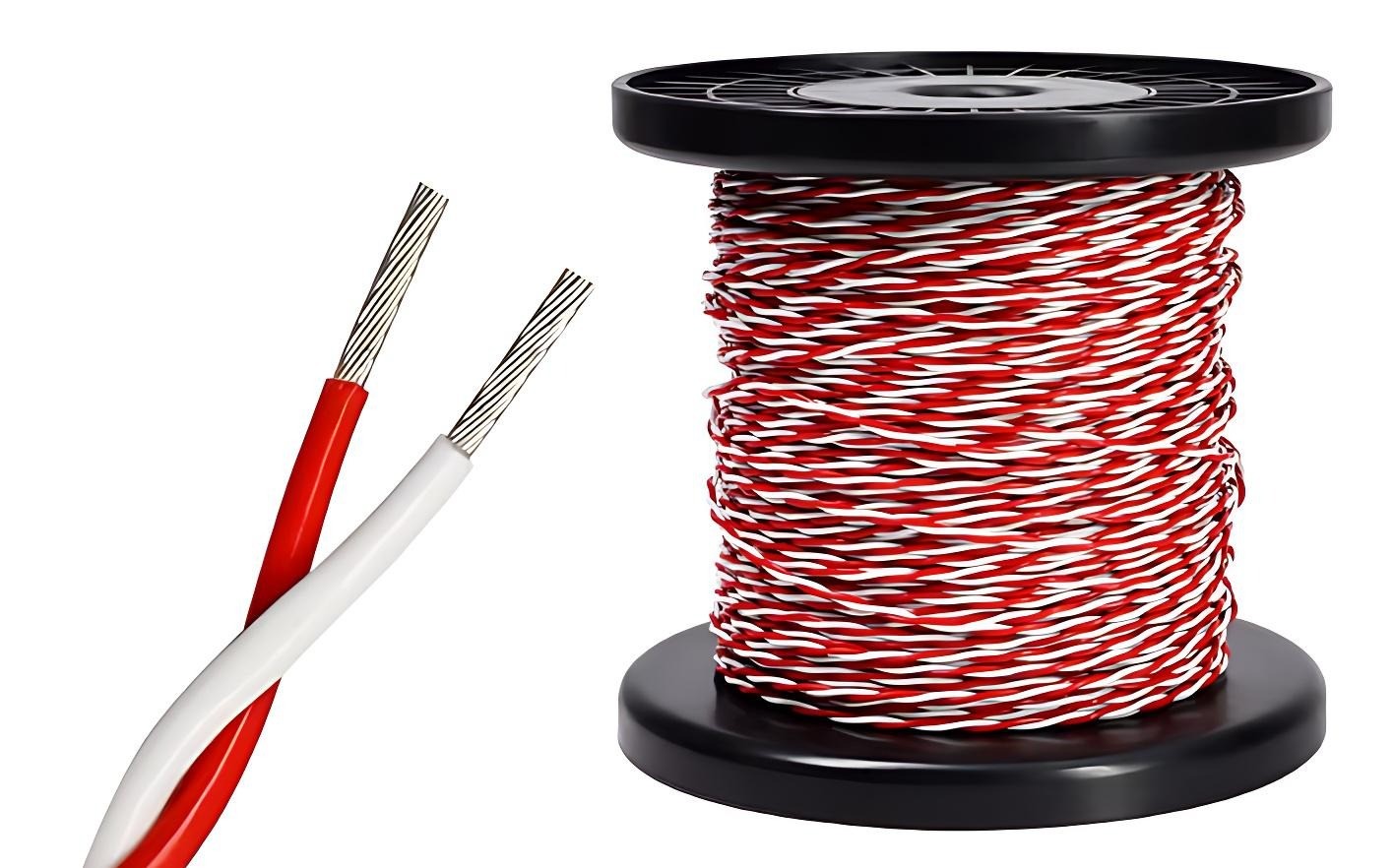 0.12~2.5mm² Wire Twisted Pairs 1~100 Metres Long PTFE hi-temp wire twisted pair