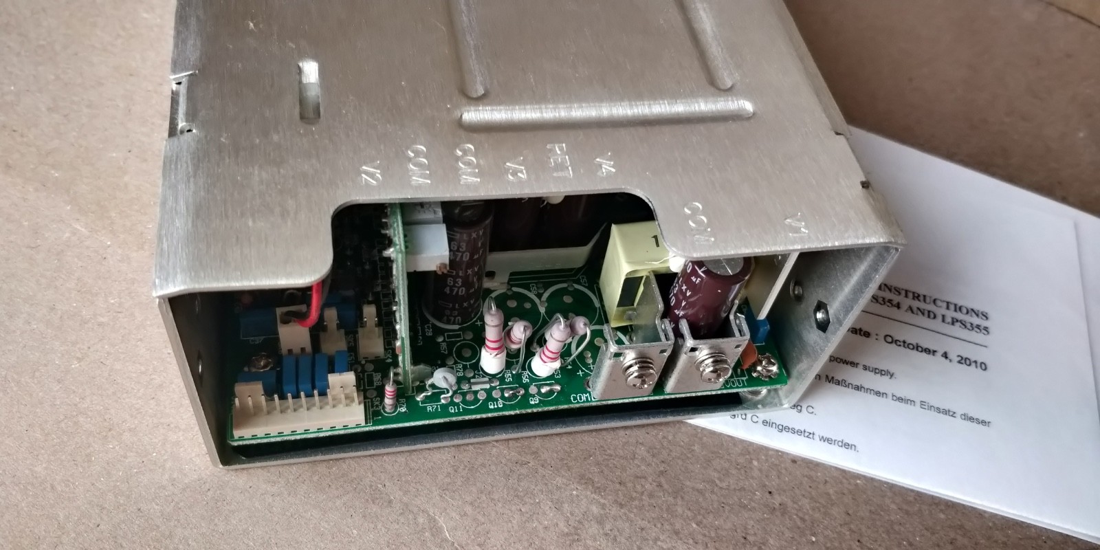 Astec LPS355 Artesyn Embedded Power Supply LPS355-(CEF) 4.5A 300V DC