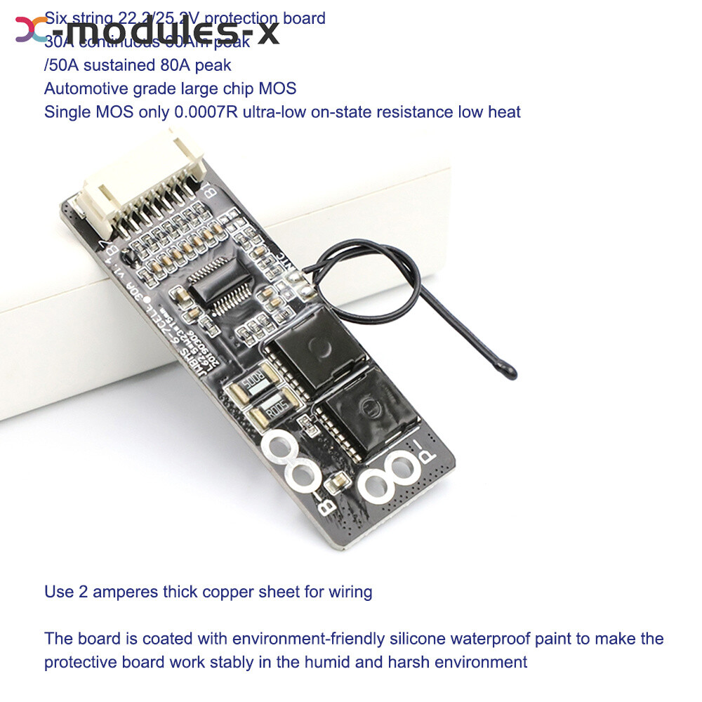 6S 7S 30A 50A BMS Board with NTC 3.7V Ternary Li-ion Battery Protection Board
