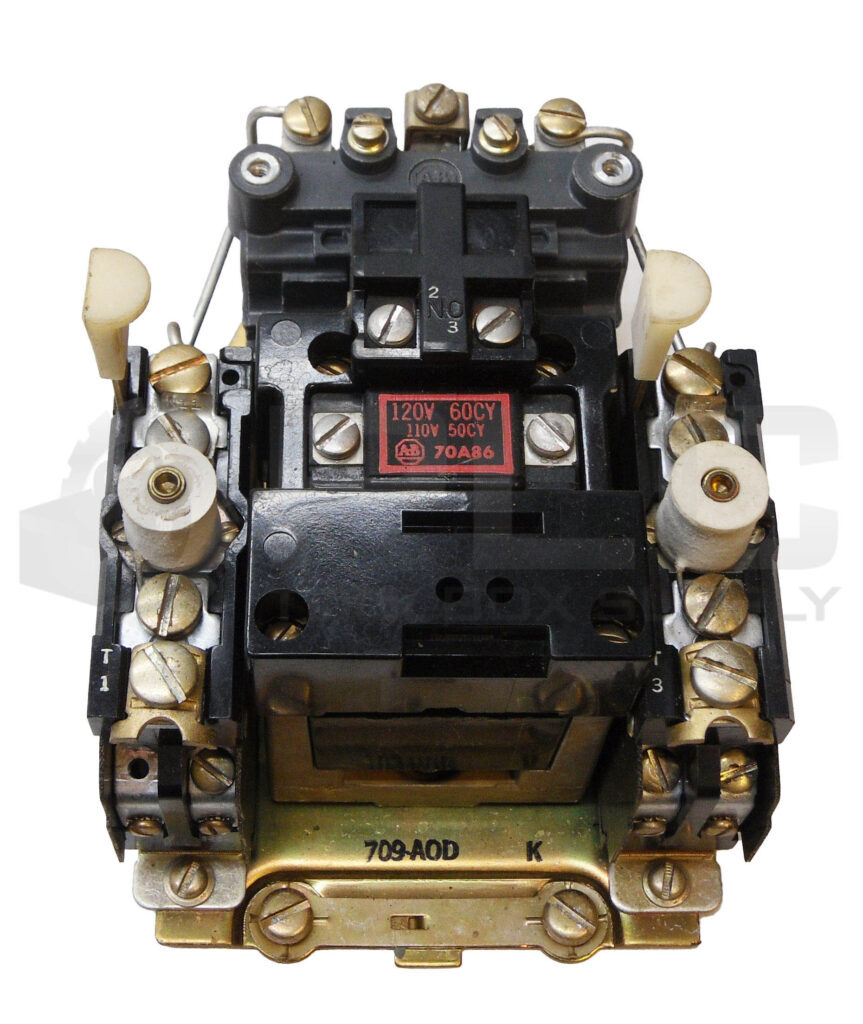 ALLEN BRADLEY 709-AOD /K MOTOR STARTER W/ 70A86 COIL 110-120V 50/60HZ